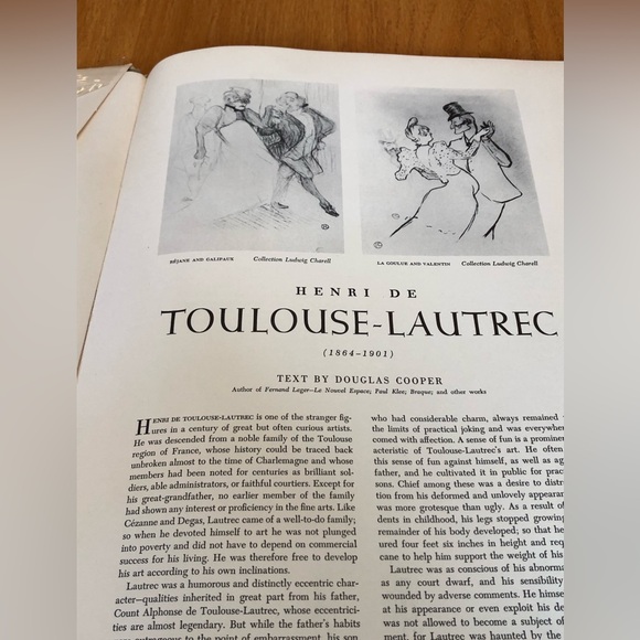 Toulouse-Lautrec, 16 Full colour Prints, Abram Art Book - Picture 7 of 7